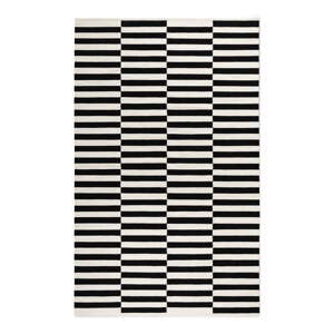 Čierno-biely obojstranný/ručne tkaný vlnený koberec 200x300 cm Donna – Hanse Home