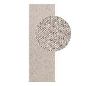 Sivý/krémovobiely prateľný behúň 80x240 cm Rocco Dark Cream – Elle Decoration
