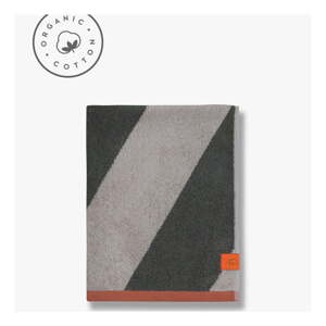 Khaki froté osuška z Bio bavlny 70x133 cm Diagonal – Mette Ditmer Denmark