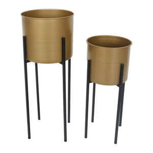 Kovové kvetináče v súprave 2 ks ø 24 cm Dempo – Garden Pleasure