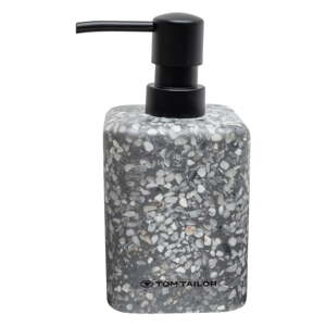 Sivý dávkovač mydla z polyresínu 270 ml Tom Tailor T-Terrazzo – Wenko