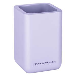 Fialový téglik na zubné kefky z polyresínu Tom Tailor T-Rounded – Wenko