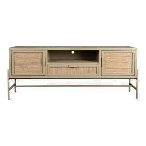 Béžový TV stolík z jedlového dreva 148x60x38 cm Yasu – Dutchbone