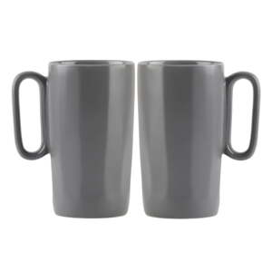 Sivé kameninové hrnčeky v súprave 2 ks 330 ml Fuori – Vialli Design