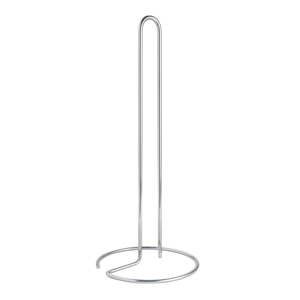 Oceľový stojan na papierové utierky v lesklej striebornej farbe ø 14 cm Luxy – Metaltex