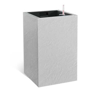 Samozavlažovací kvetináč z recyklovaného plastu Cubico Stone – Flower Lover