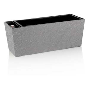 Samozavlažovací kvetináč z recyklovaného plastu 49,5 cm Supreme Stone – Flower Lover