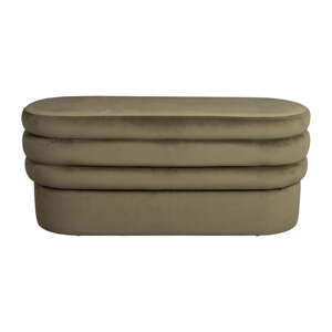 Khaki zamatová lavica Aditi – Dutchbone