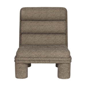 Taupe kreslo z textílie buklé Fern – Dutchbone