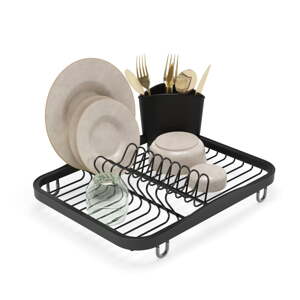 Čierny oceľový odkvapkávač 36x28 cm Sinkin – Umbra
