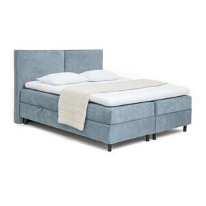 Modrá boxspring posteľ s úložným priestorom 180x200 cm Elva Bold – Bonami Selection