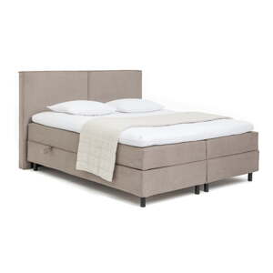 Boxspring posteľ taupe s úložným priestorom 180x200 cm Elva Bold – Bonami Selection