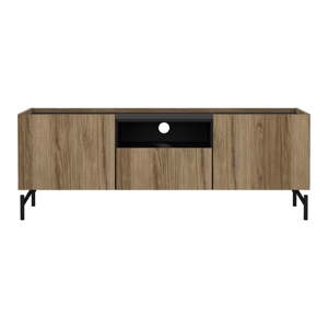 Hnedý TV stolík v dekore duba 147x54x41 cm Bergen – Tvilum