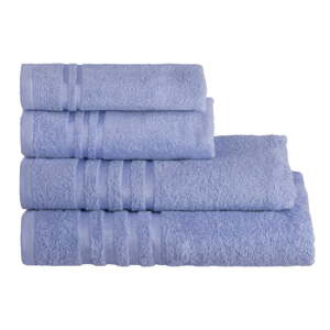 Modrý froté bavlnený uterák 50x100 cm Simple – Casa Selección