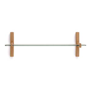 Sklenený modulárny policový systém v prírodnej farbe 90x28x30,5 cm Sitra – Kave Home