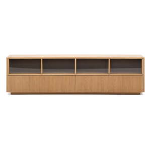 TV stolík v dekore duba v prírodnej farbe 200x54x40 cm Helvine – Kave Home
