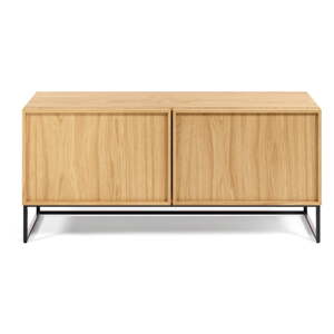 TV stolík v dekore duba v prírodnej farbe 112x51x42 cm Taiana – Kave Home
