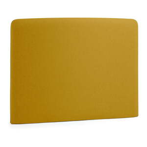 Čalúnené čelo postele v horčicovej farbe 108x76 cm Dyla – Kave Home