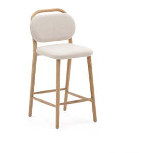Béžová barová stolička (výška sedadla 66 cm) Helda – Kave Home