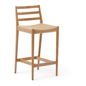Barová stolička z dubového dreva v prírodnej farbe (výška sedadla 70 cm) Analy – Kave Home