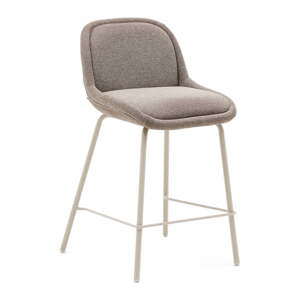 Sivobéžová barová stolička (výška sedadla 65 cm) Aimin – Kave Home