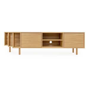 TV stolík v dekore duba v prírodnej farbe 189x50x44 cm Shift – Woodman
