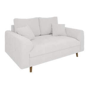 Biela pohovka z textílie buklé 150 cm Ariella – Ropez