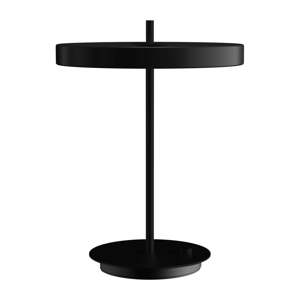 Čierna kovová LED stmievateľná stolová lampa s kovovým tienidlom (výška 41,5 cm) Asteria Table – UMAGE