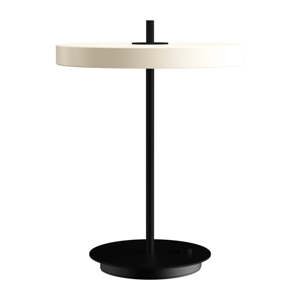 Čierno-biela kovová LED stmievateľná stolová lampa s kovovým tienidlom (výška 41,5 cm) Asteria Table – UMAGE