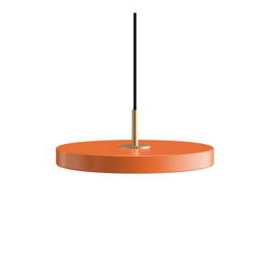 Oranžové kovové LED stmievateľné závesné svietidlo s kovovým tienidlom ø 31 cm Asteria Plus – UMAGE