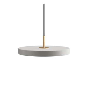 Svetlosivé kovové LED stmievateľné závesné svietidlo s kovovým tienidlom ø 31 cm Asteria Plus – UMAGE