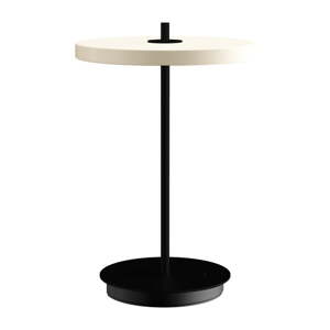 Čierno-biela kovová LED stolová lampa s kovovým tienidlom (výška 31 cm) Asteria Move – UMAGE