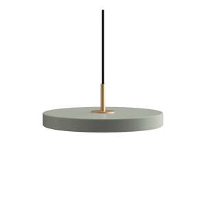 Šalviovozelené kovové LED stmievateľné závesné svietidlo s kovovým tienidlom ø 31 cm Asteria Plus – UMAGE