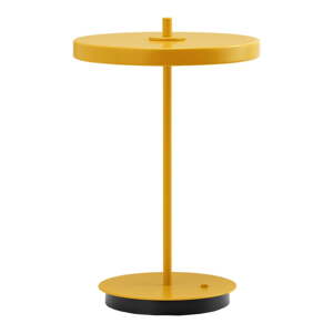 Žltá kovová LED stolová lampa s kovovým tienidlom (výška 31 cm) Asteria Move – UMAGE