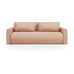 Ružová rozkladacia/s úložným priestorom pohovka 238 cm Belfast – Cosmopolitan Design
