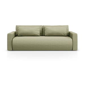 Zelená rozkladacia/s úložným priestorom pohovka 238 cm Belfast – Cosmopolitan Design
