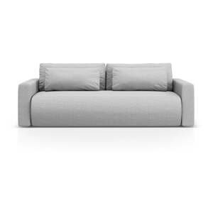 Svetlosivá rozkladacia/s úložným priestorom pohovka 238 cm Belfast – Cosmopolitan Design