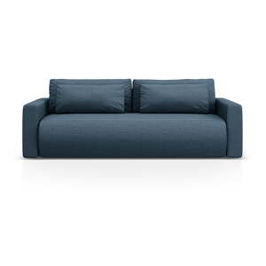 Tmavomodrá rozkladacia/s úložným priestorom pohovka 238 cm Belfast – Cosmopolitan Design