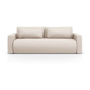 Béžová rozkladacia/s úložným priestorom pohovka 238 cm Belfast – Cosmopolitan Design