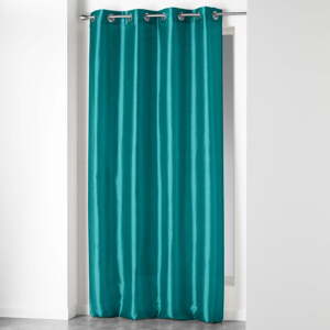 Modrý záves z mikrosaténu 140x240 cm Shana – douceur d'intérieur