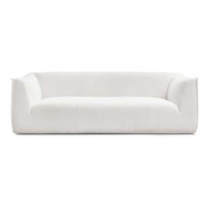 Biela pohovka z textílie buklé 242 cm Giorgia – Bobochic Paris