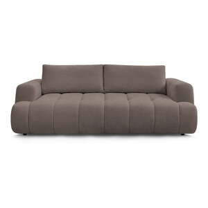 Taupe rozkladacia/s úložným priestorom pohovka 251 cm Fuji – Bobochic Paris