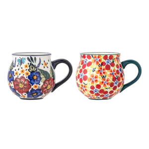 Kameninové hrnčeky v súprave 2 ks 330 ml Florist – Bloomingville
