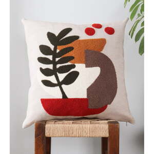 Ľanový dekoračný vankúš 43x43 cm Begonya – Mioli Decor
