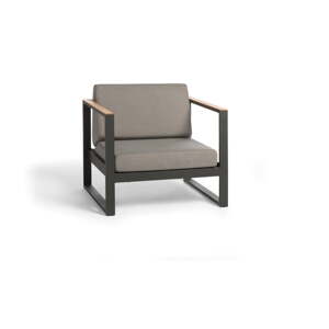 Sivé kovové záhradné kreslo Landsape Teak – Diphano