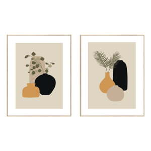 Obrazy v súprave 2 ks 30x40 cm Plants Graphic – knor