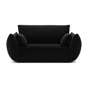Čierne zamatové kreslo Vanda – Mazzini Sofas