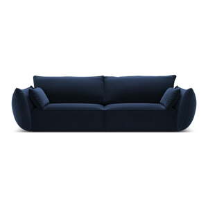Tmavomodrá zamatová pohovka 208 cm Vanda – Mazzini Sofas