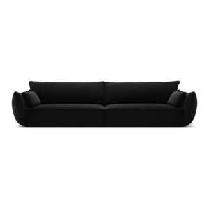 Čierna zamatová pohovka 248 cm Vanda – Mazzini Sofas