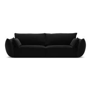 Čierna zamatová pohovka 208 cm Vanda – Mazzini Sofas